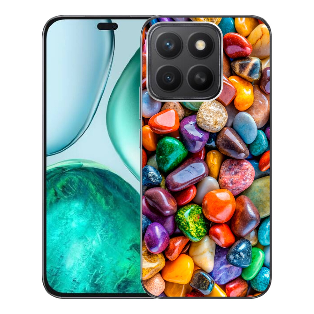 Gélový kryt mmCase na Honor X8c - farebné kamienky