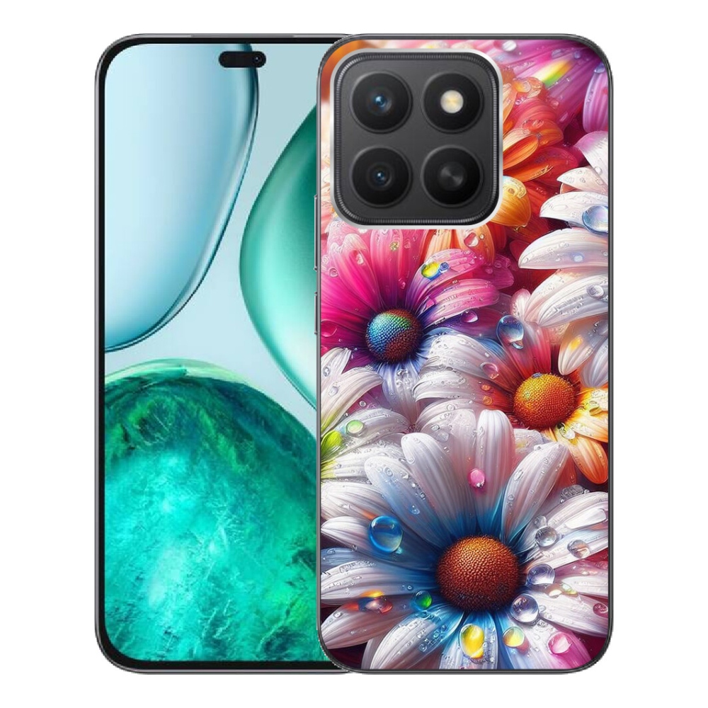Gélový kryt mmCase na Honor X8c - farebné margaréty