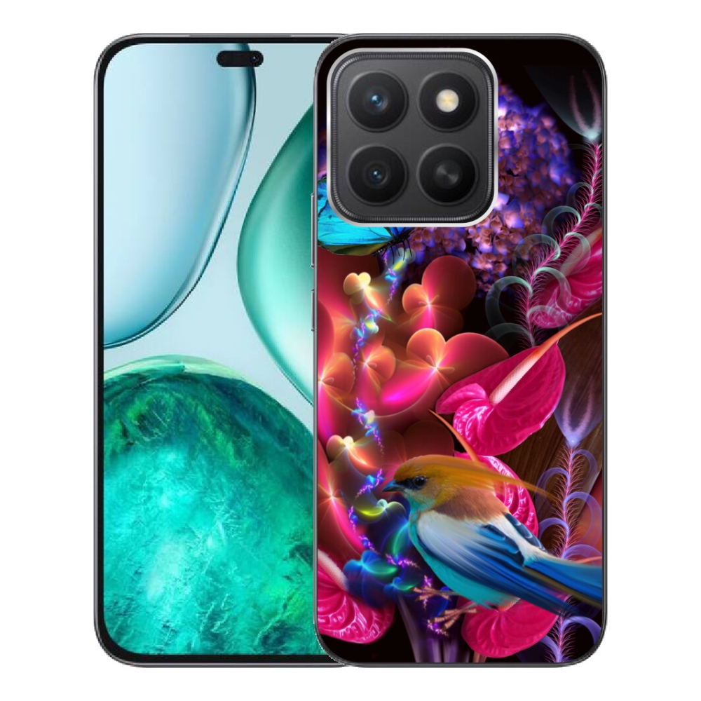 Gélový kryt mmCase na Honor X8c - farebné kvety