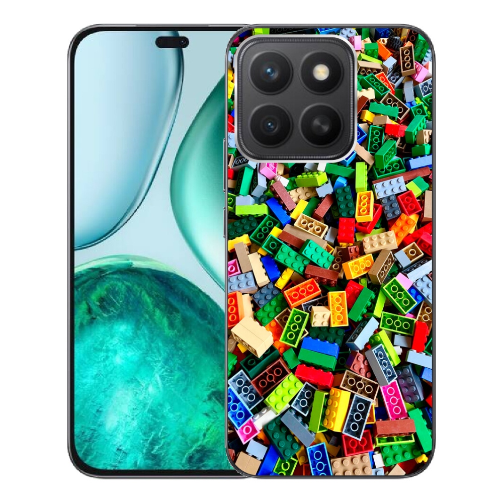 Gélový kryt mmCase na Honor X8c - farebné stavebné kocky