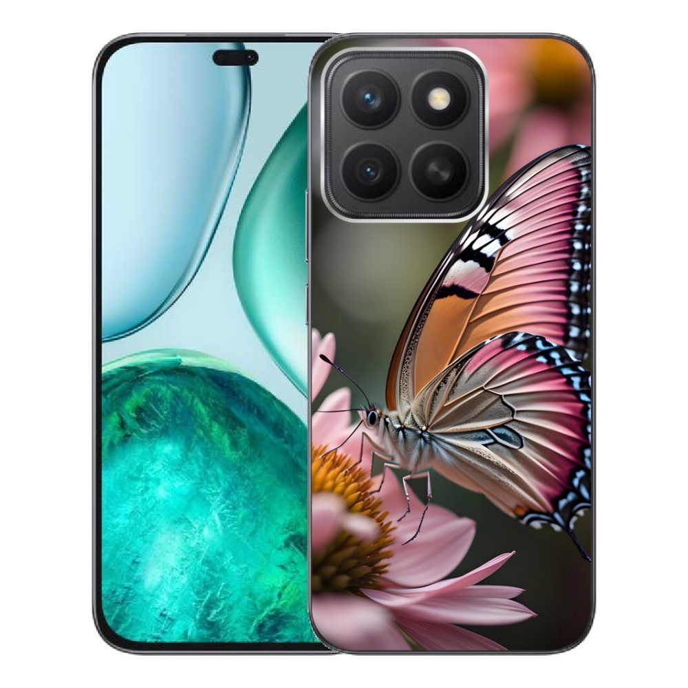 Gélový kryt mmCase na Honor X8c - farebný motýľ