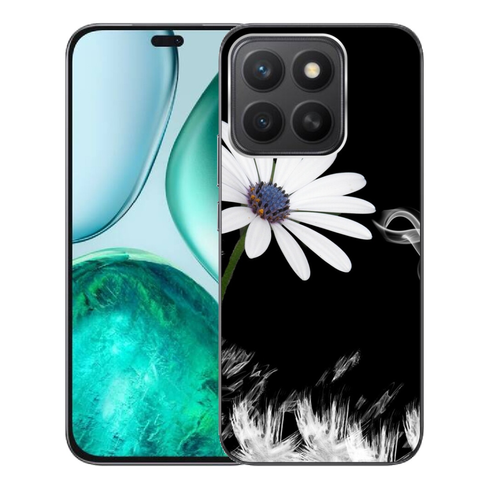 Gélový kryt mmCase na Honor X8c - biela kvetina