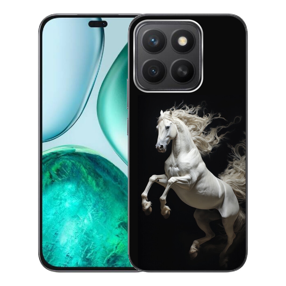 Gélový kryt mmCase na Honor X8c - biely kôň 4