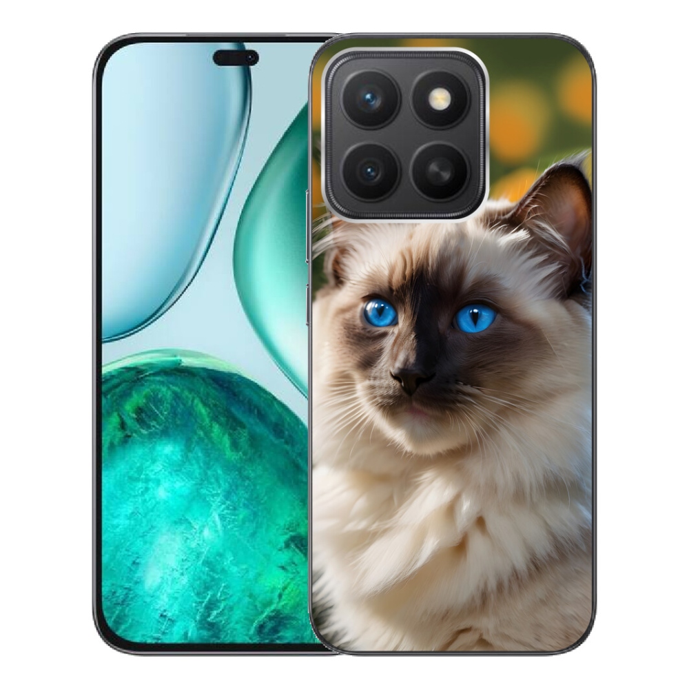 Gélový kryt mmCase na Honor X8c - biely ragdoll