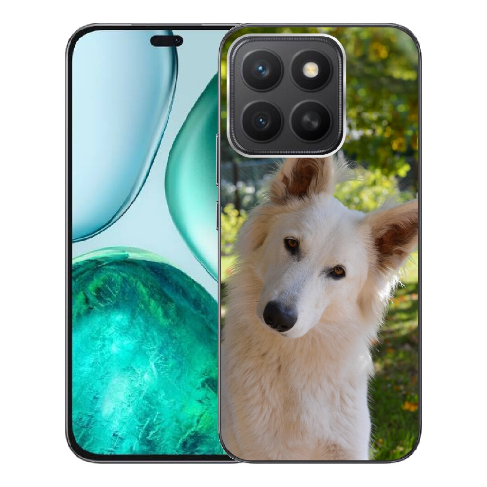 Gélový kryt mmCase na Honor X8c - biely švajčiarsky ovčiak 1