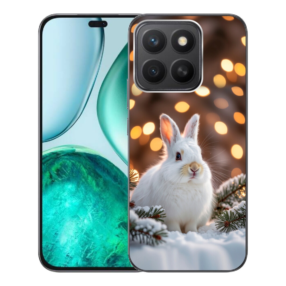 Gélový kryt mmCase na Honor X8c - biely zajac