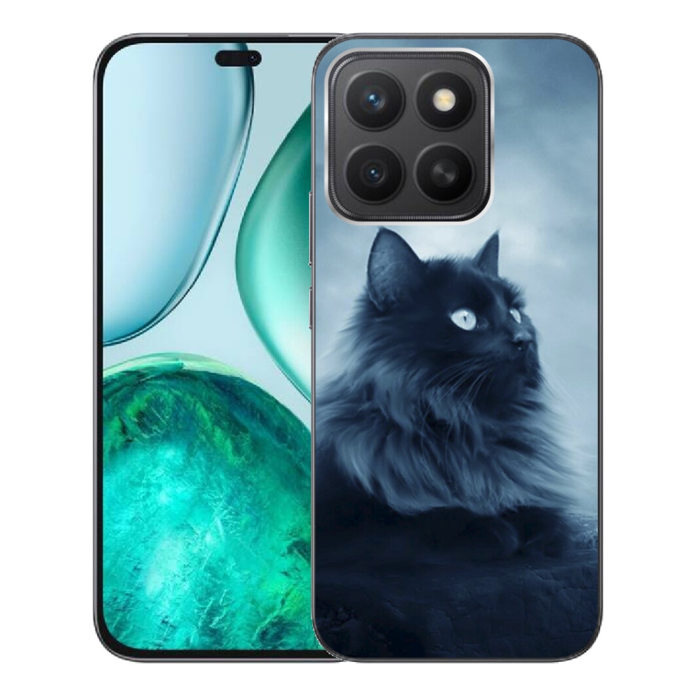 Gélový kryt mmCase na Honor X8c - čierna mačka 1