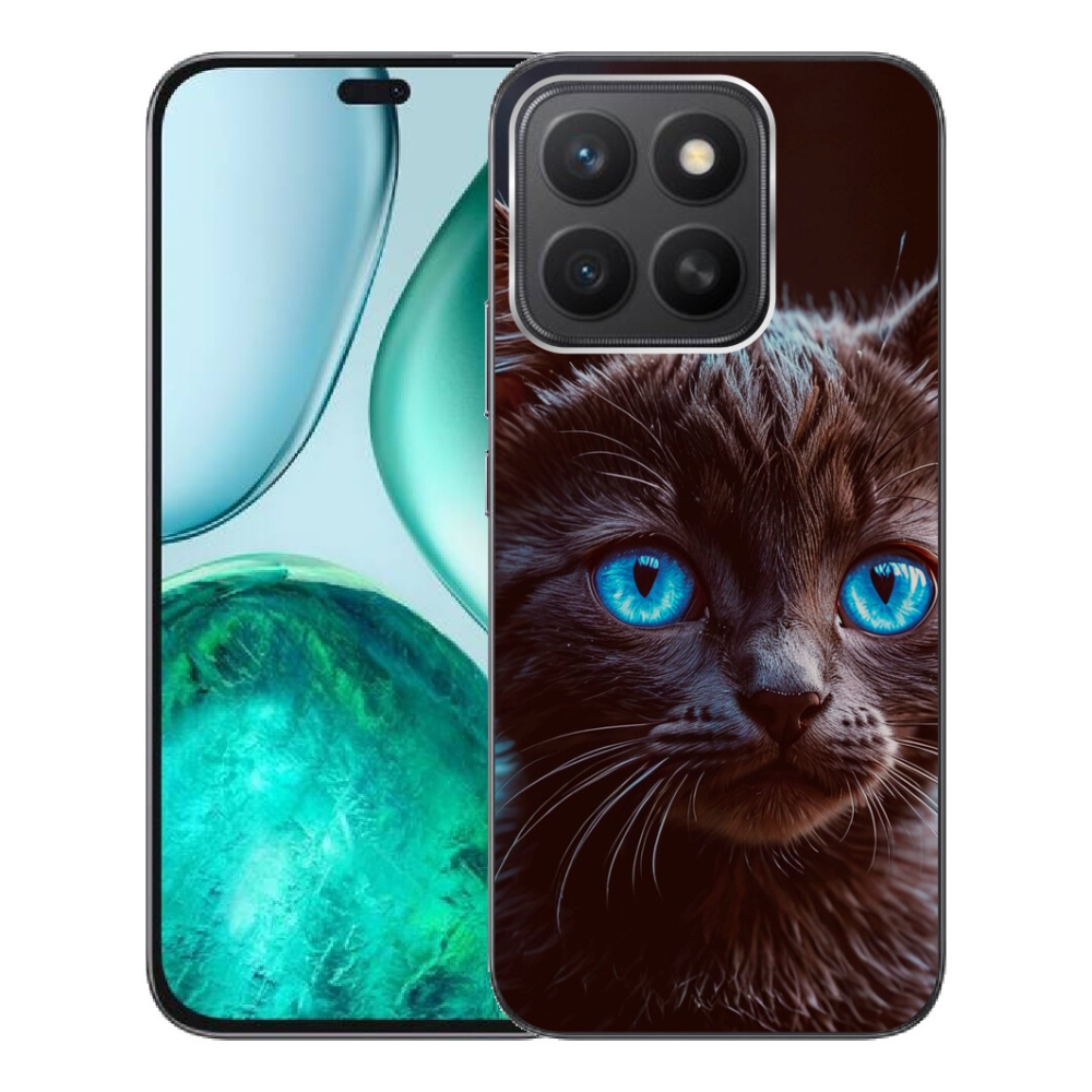 Gélový kryt mmCase na Honor X8c - čierne mačiatko 2