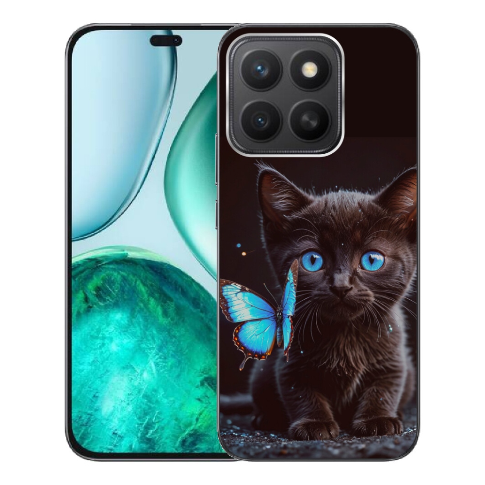 Gélový kryt mmCase na Honor X8c - čierne mačiatko 3