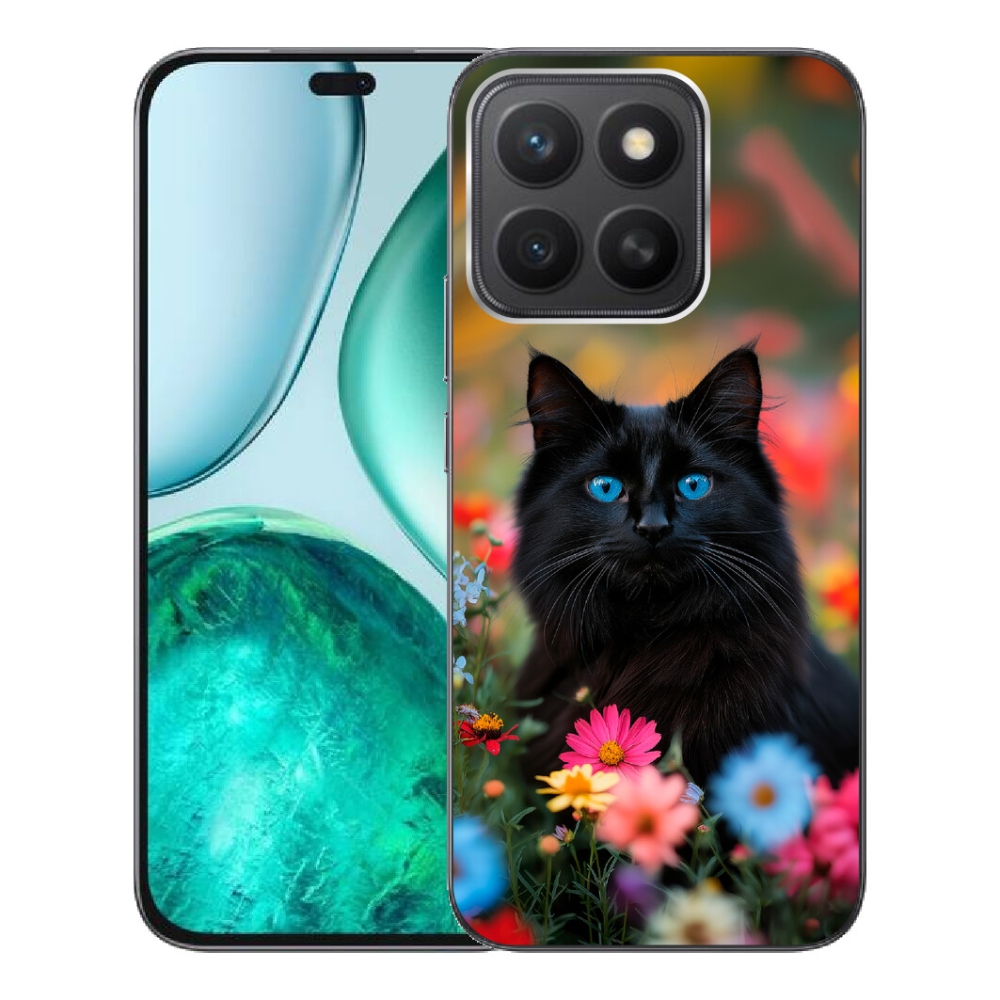 Gélový kryt mmCase na Honor X8c - čierne mačiatko 4