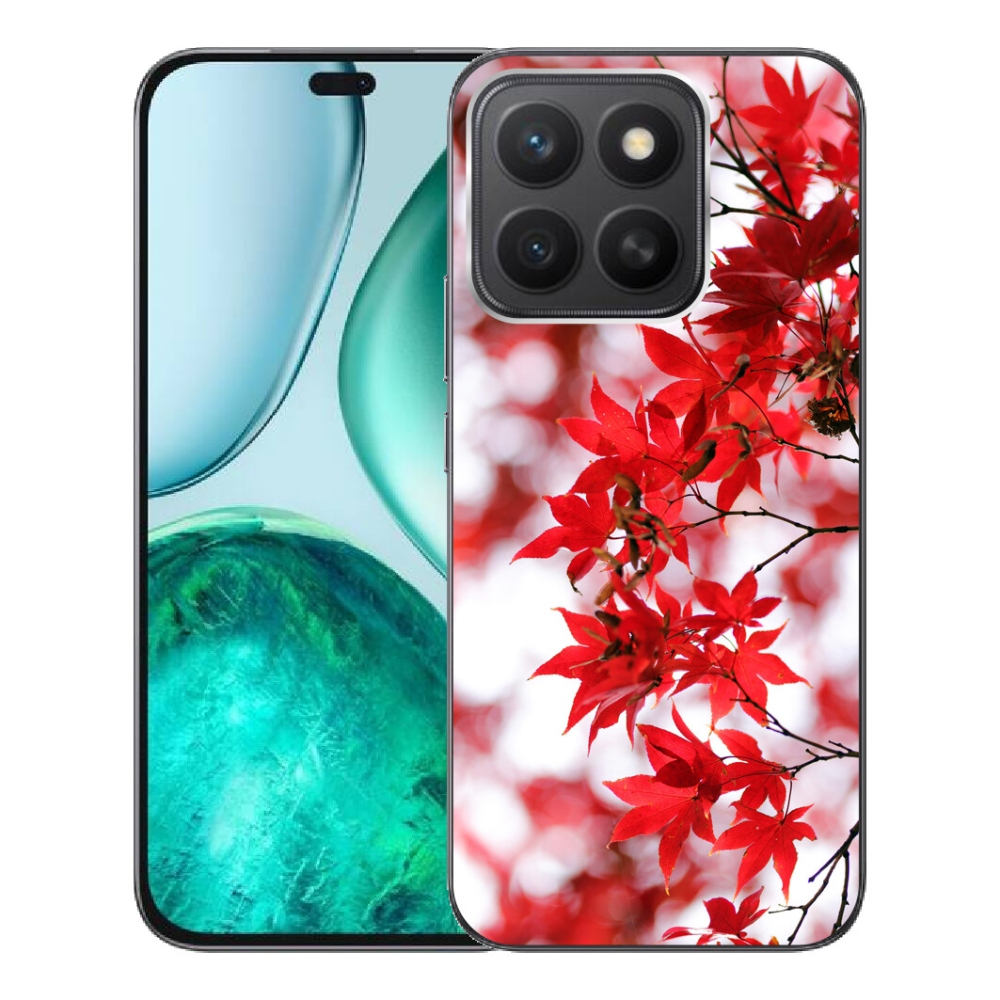 Gélový kryt mmCase na Honor X8c - červené listy