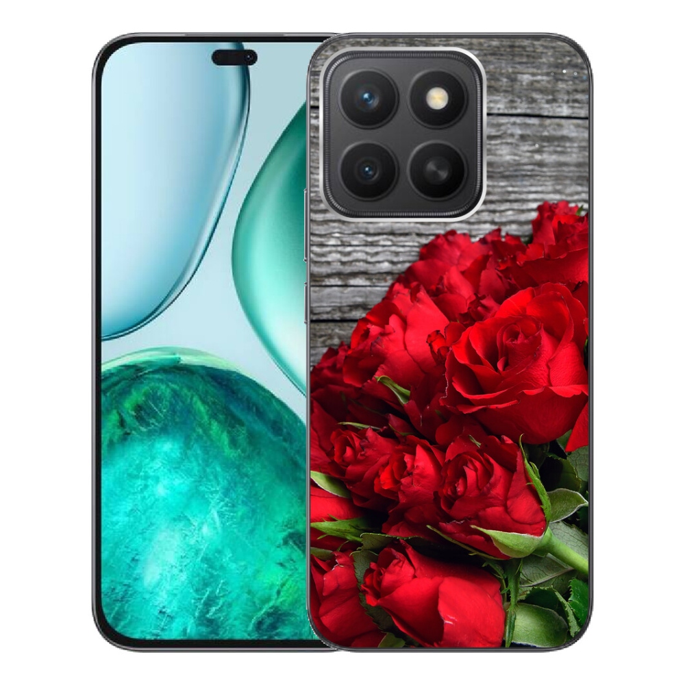 Gélový kryt mmCase na Honor X8c - červené ruže