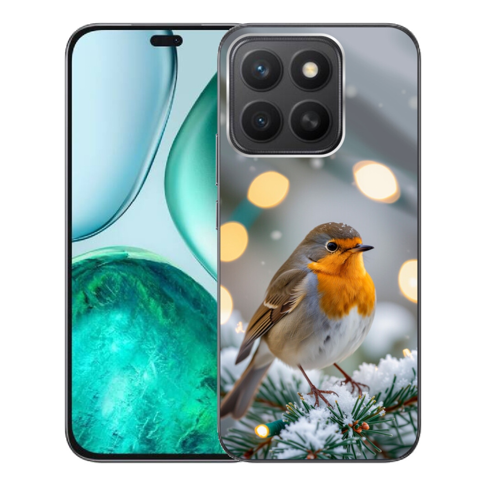 Gélový kryt mmCase na Honor X8c - červienka v zime