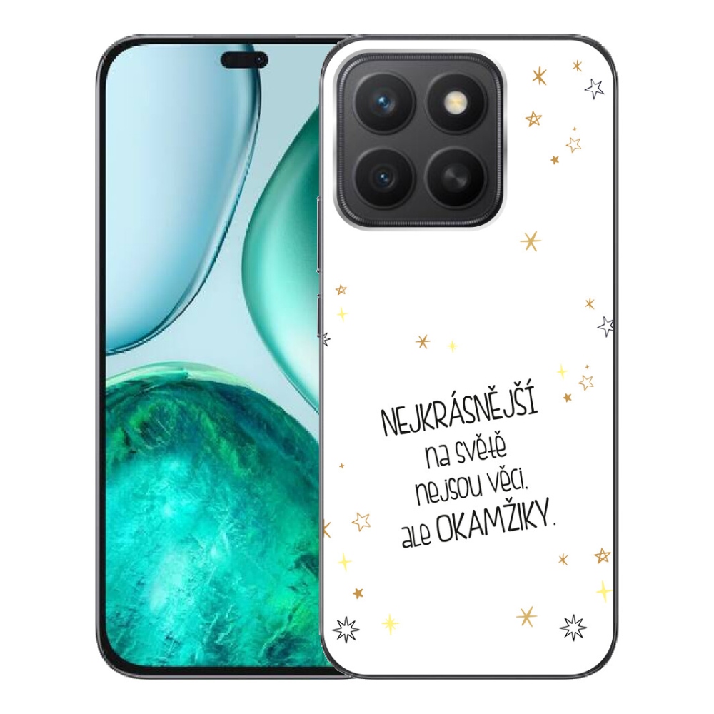 Gélový kryt mmCase na Honor X8c - citát 4 biele pozadie