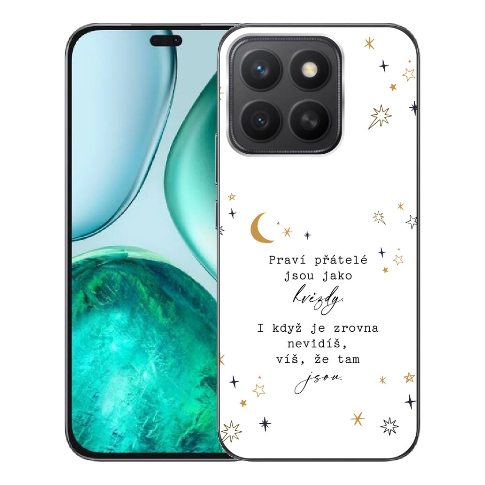 Gélový kryt mmCase na Honor X8c - citát 6 biele pozadie