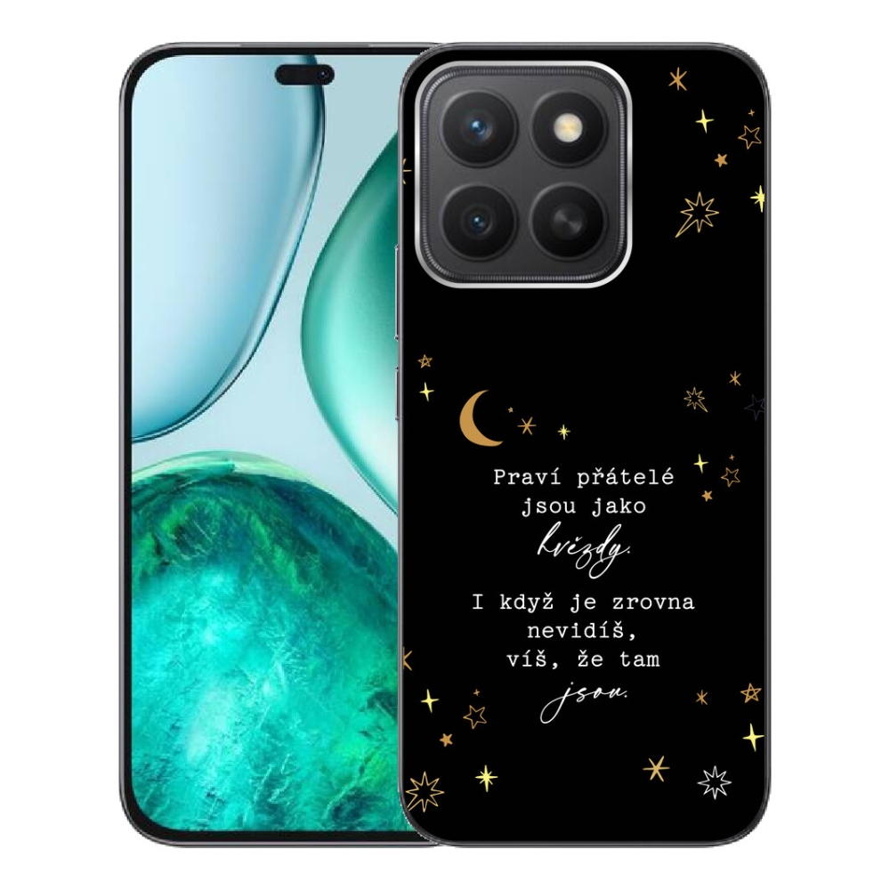Gélový kryt mmCase na Honor X8c - citát 6 čierne pozadie