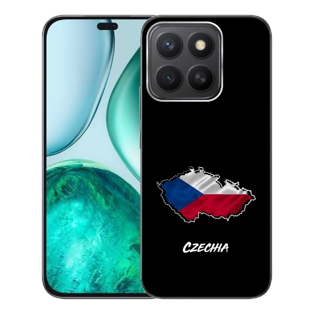 Gélový kryt mmCase na Honor X8c - Slovakia čierne pozadie