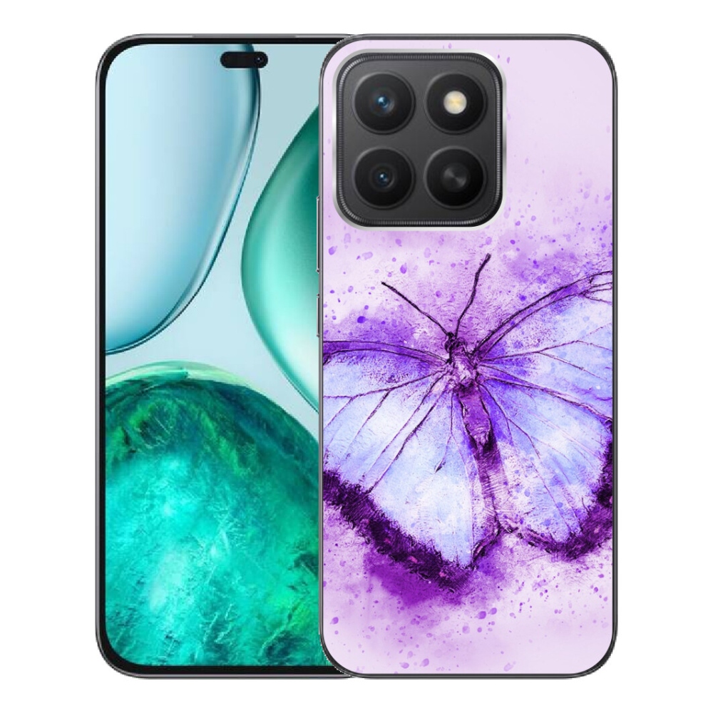 Gélový kryt mmCase na Honor X8c - fialový motýľ