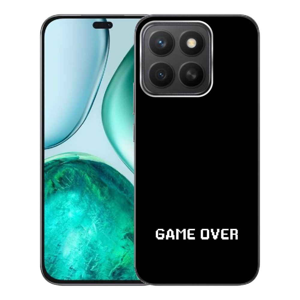 Gélový kryt mmCase na Honor X8c - game over čierne pozadie