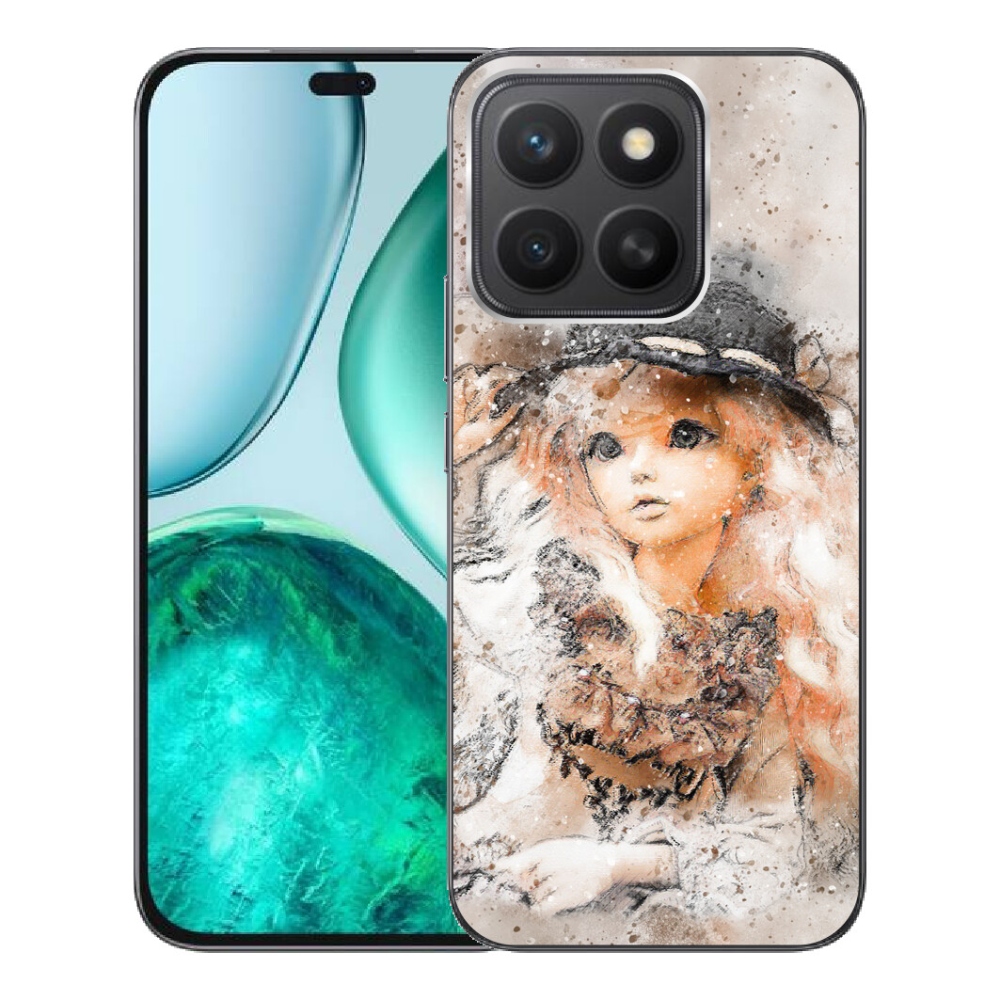 Gélový kryt mmCase na Honor X8c - dievčatko s klobúkom