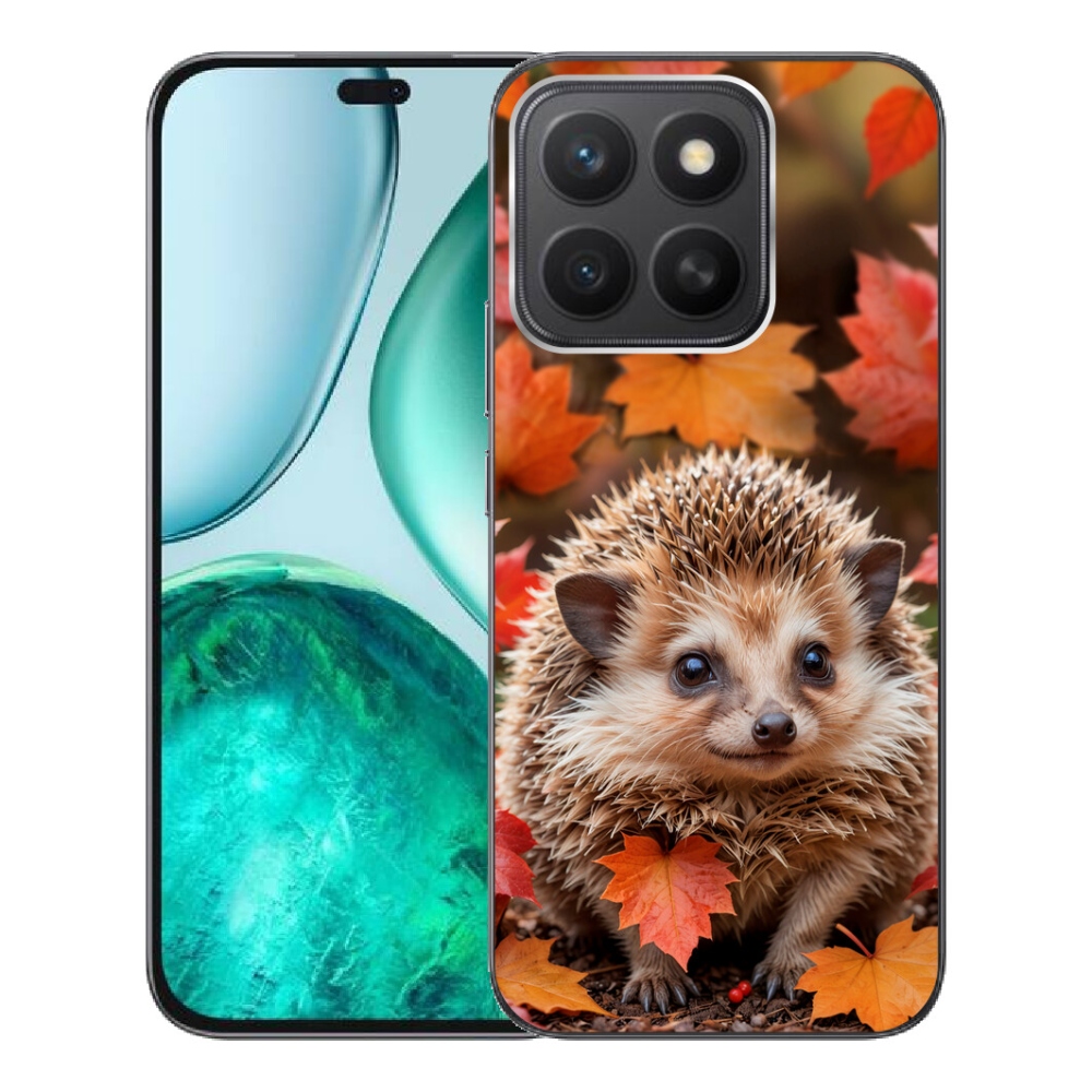 Gélový kryt mmCase na Honor X8c - ježko v lístia