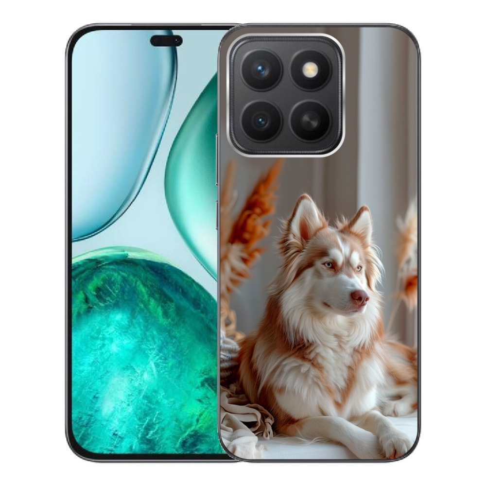 Gélový kryt mmCase na Honor X8c - pokojný sibírsky husky