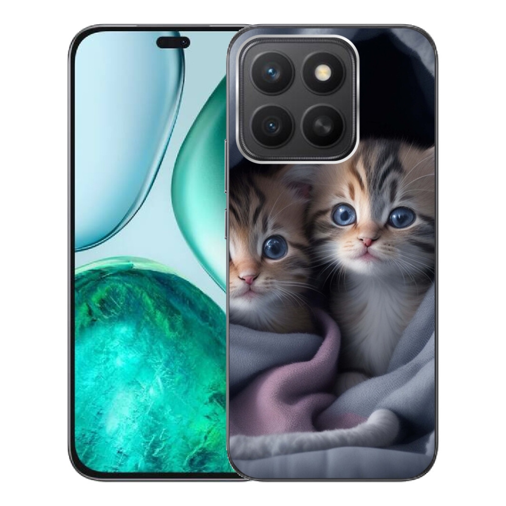 Gélový kryt mmCase na Honor X8c - mačacie duo 2