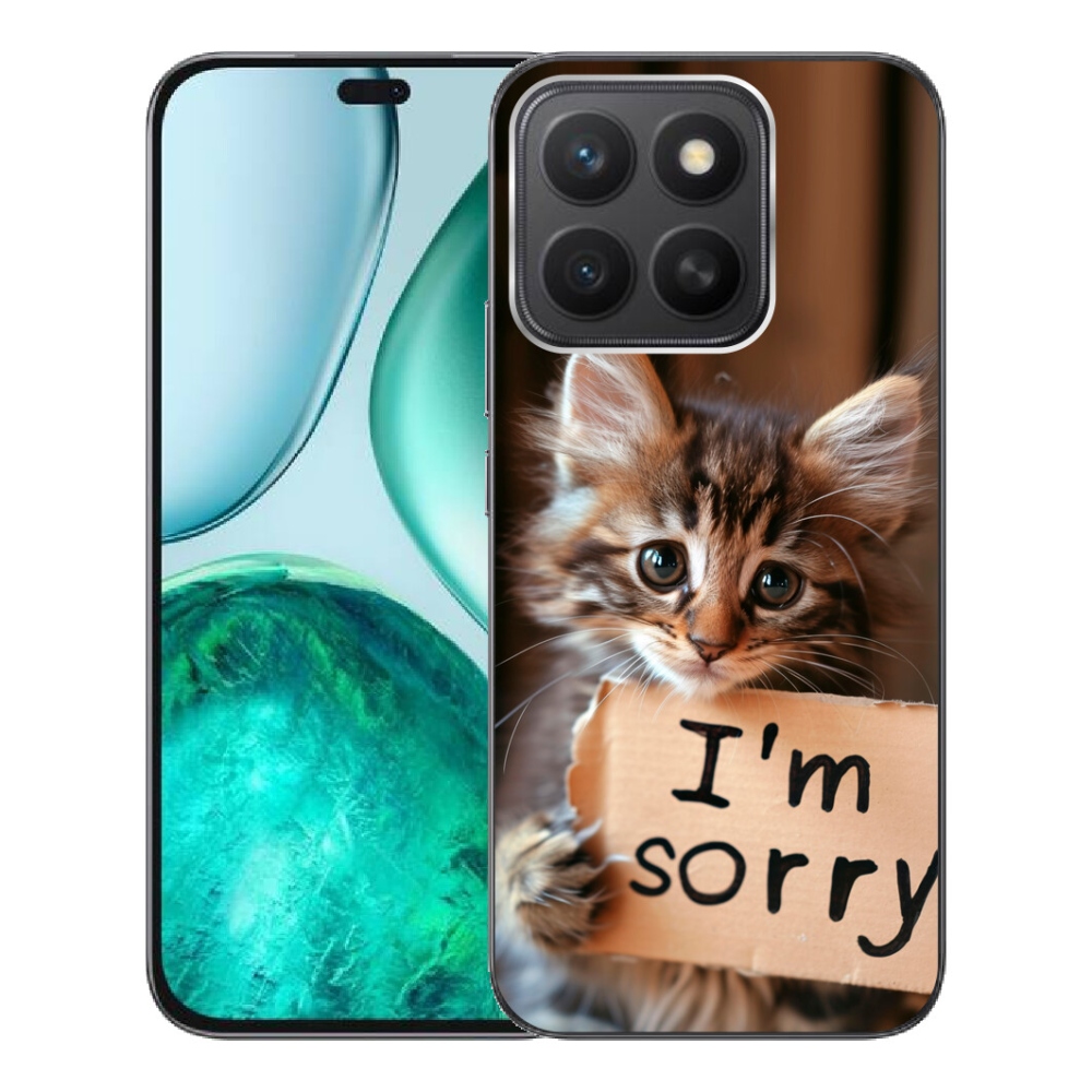 Gélový kryt mmCase na Honor X8c - mačacie ospravedlnenie