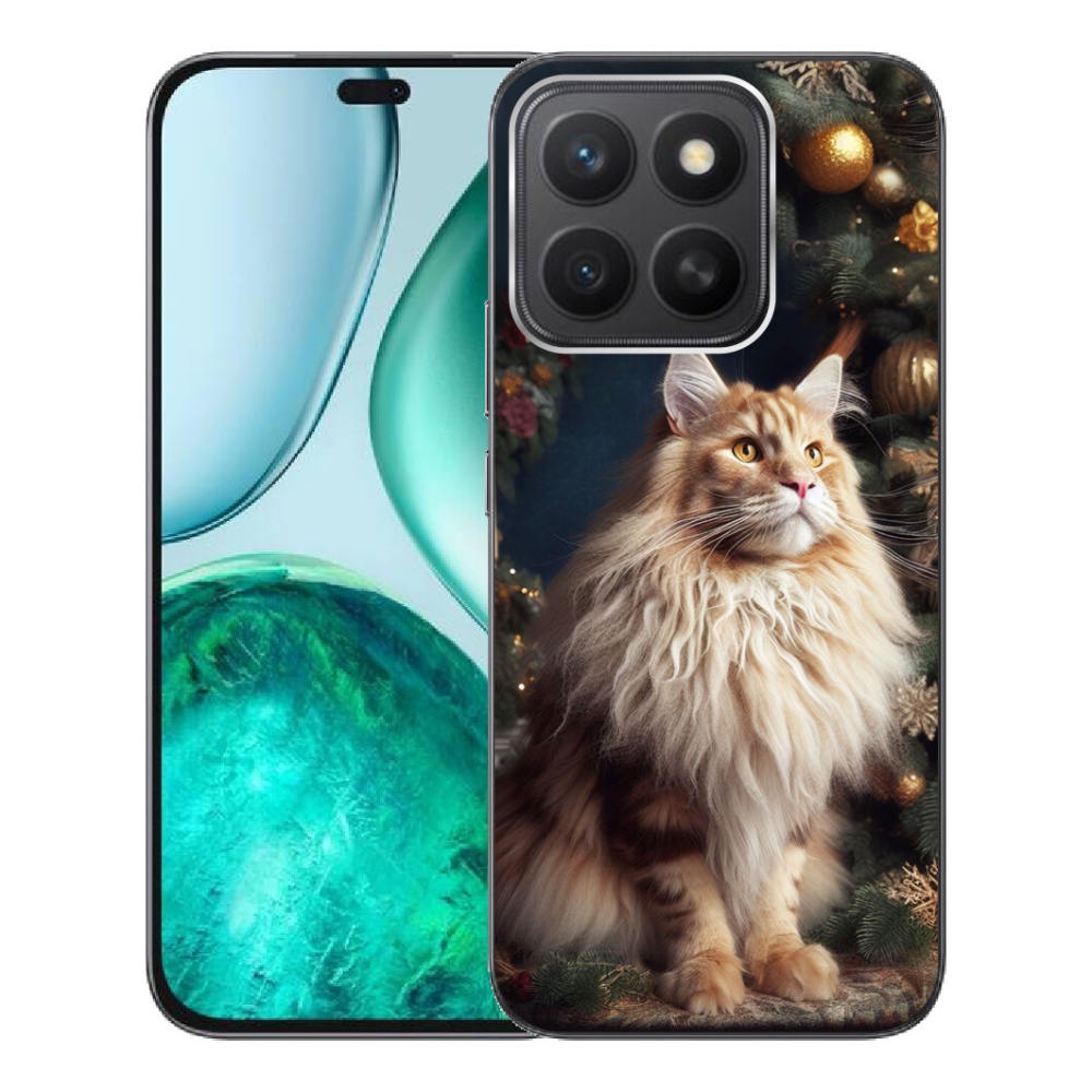 Gélový kryt mmCase na Honor X8c - mačka pri stromčeku