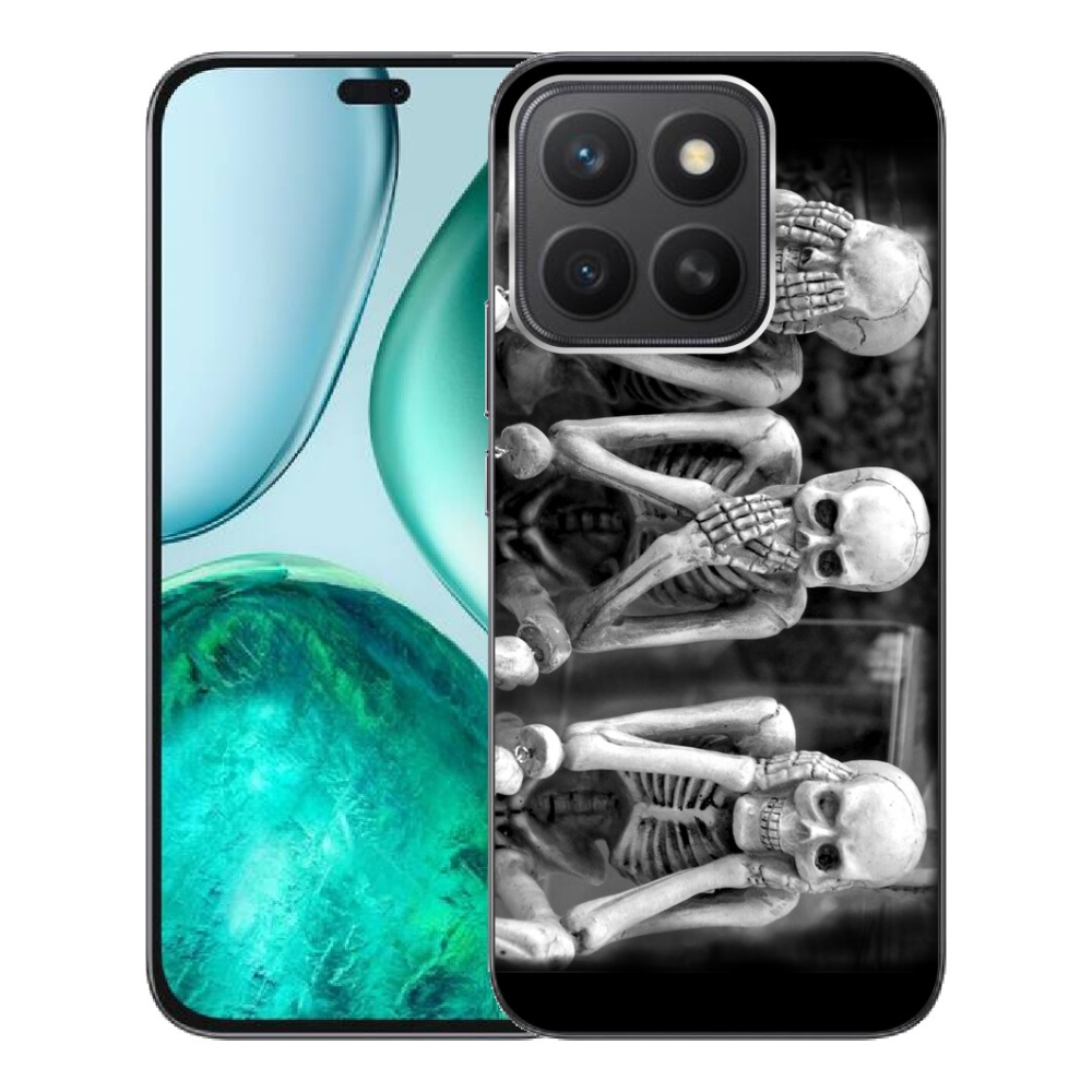 Gélový kryt mmCase na Honor X8c - kostlivci