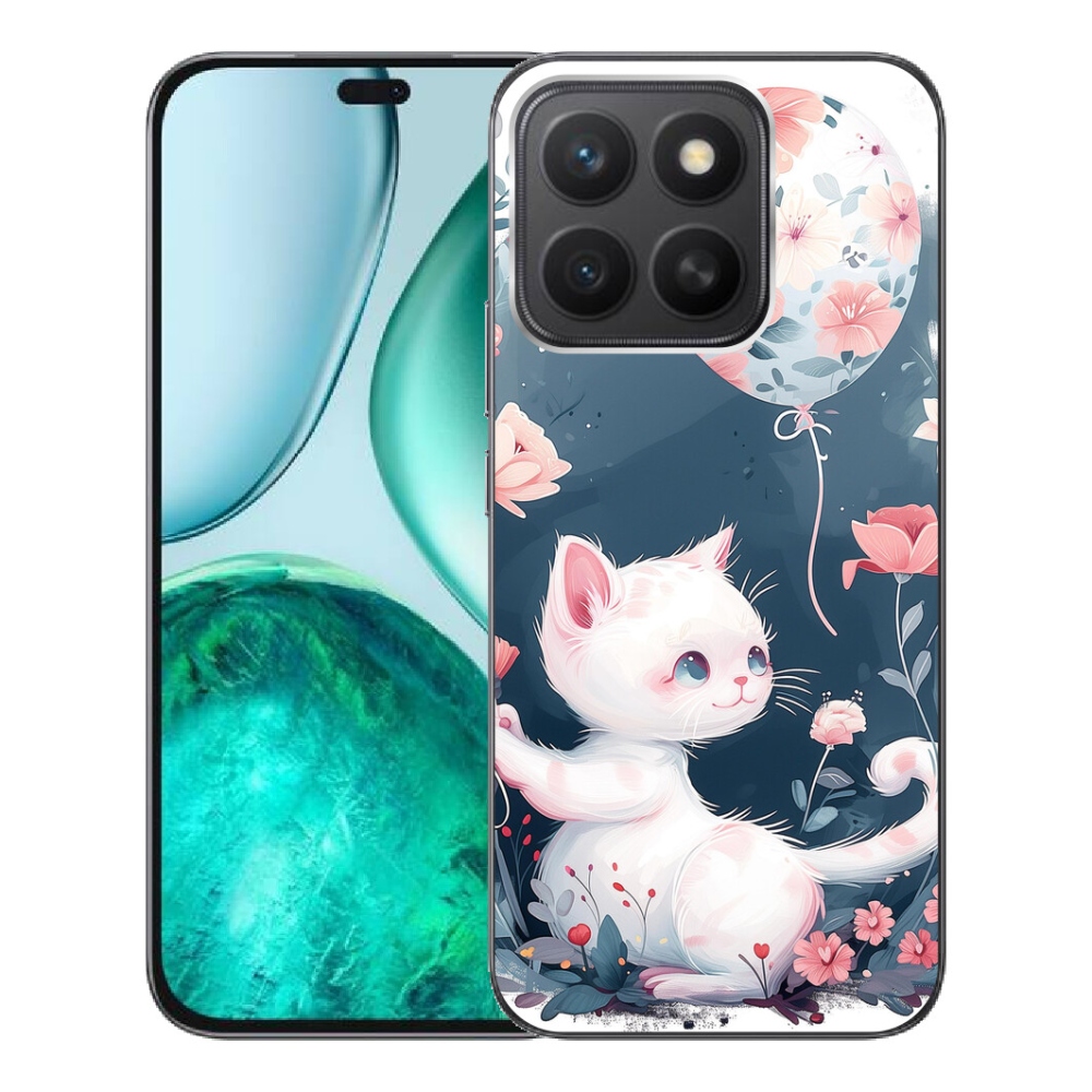 Gélový kryt mmCase na Honor X8c - mačiatko s balónikom