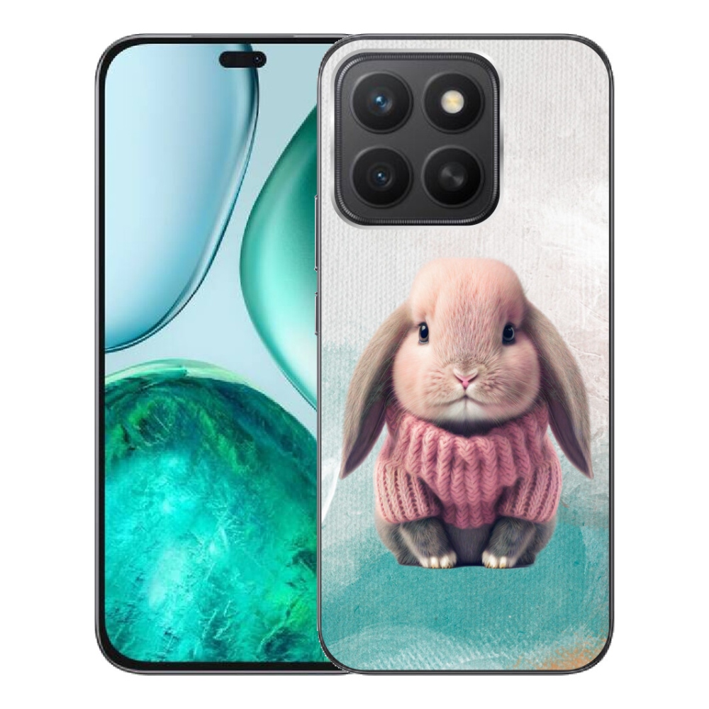 Gélový kryt mmCase na Honor X8c - zajačik vo svetri