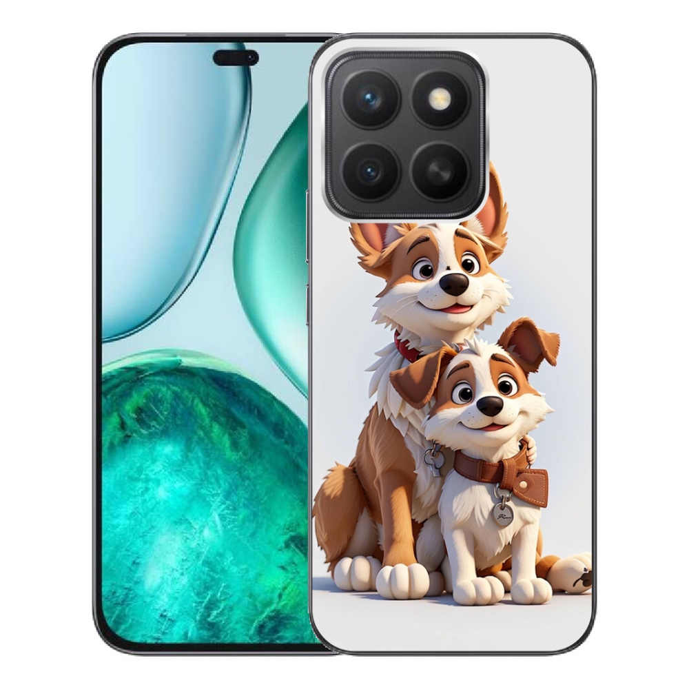 Gélový kryt mmCase na Honor X8c - kreslenie psy