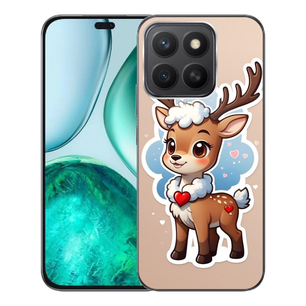 Gélový kryt mmCase na Honor X8c - kreslený sob