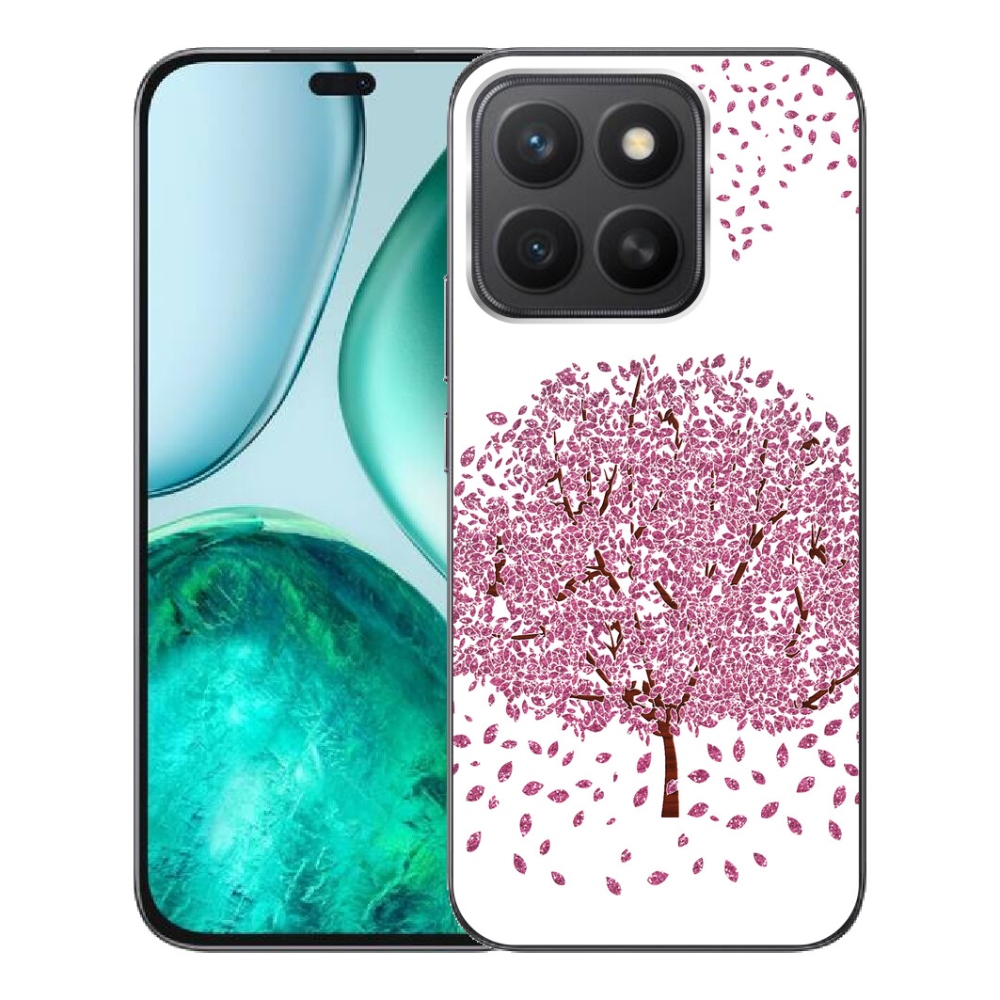 Gélový kryt mmCase na Honor X8c - kreslený strom s listami