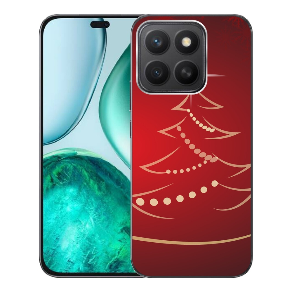 Gélový kryt mmCase na Honor X8c - kreslený vianočný stromček