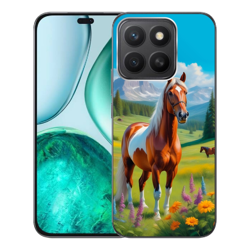 Gélový kryt mmCase na Honor X8c - kôň na lúke