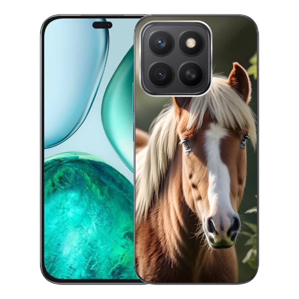 Gélový kryt mmCase na Honor X8c - kôň so svetlou hrivou