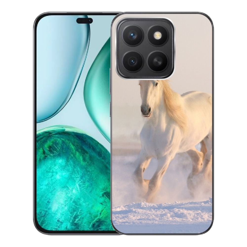 Gélový kryt mmCase na Honor X8c - kôň v snehu