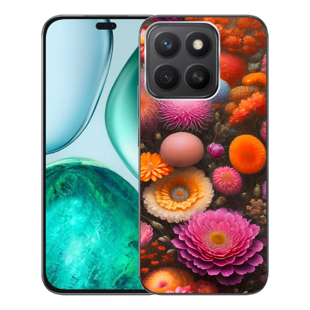 Gélový kryt mmCase na Honor X8c - kvetinová kompozícia