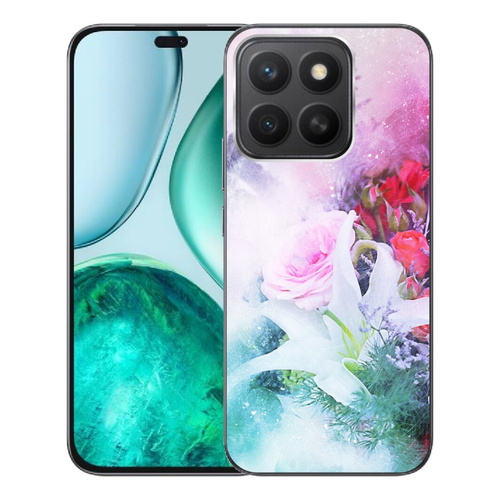 Gélový kryt mmCase na Honor X8c - kvety 4