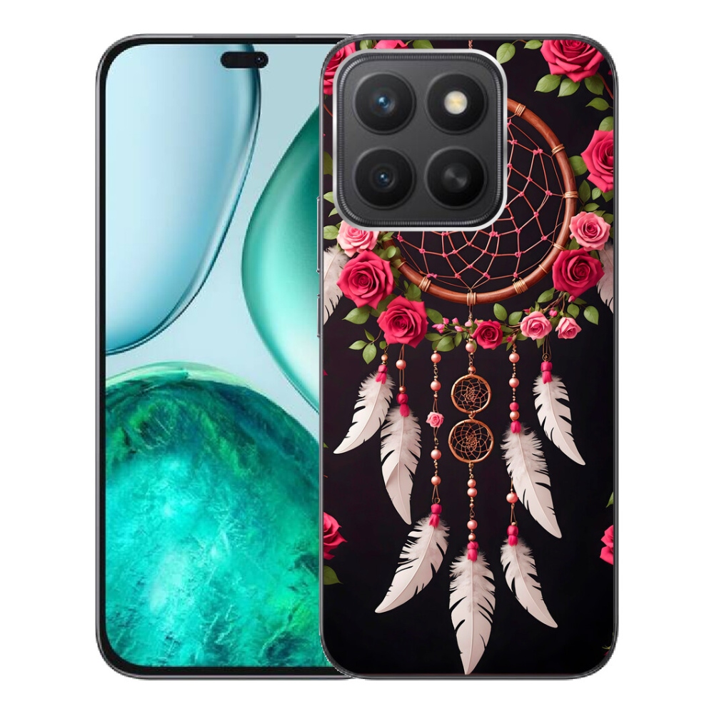 Gélový kryt mmCase na Honor X8c - lapač snov s ružami