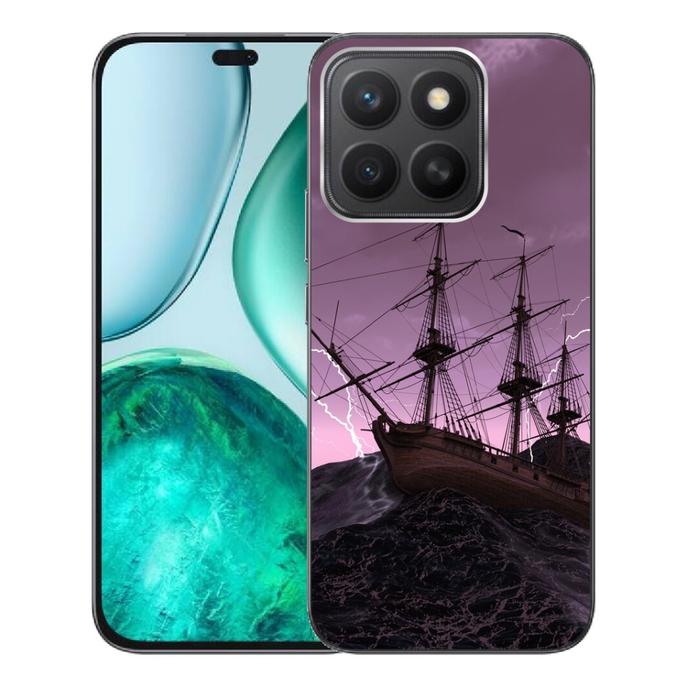 Gélový kryt mmCase na Honor X8c - loď v búrke