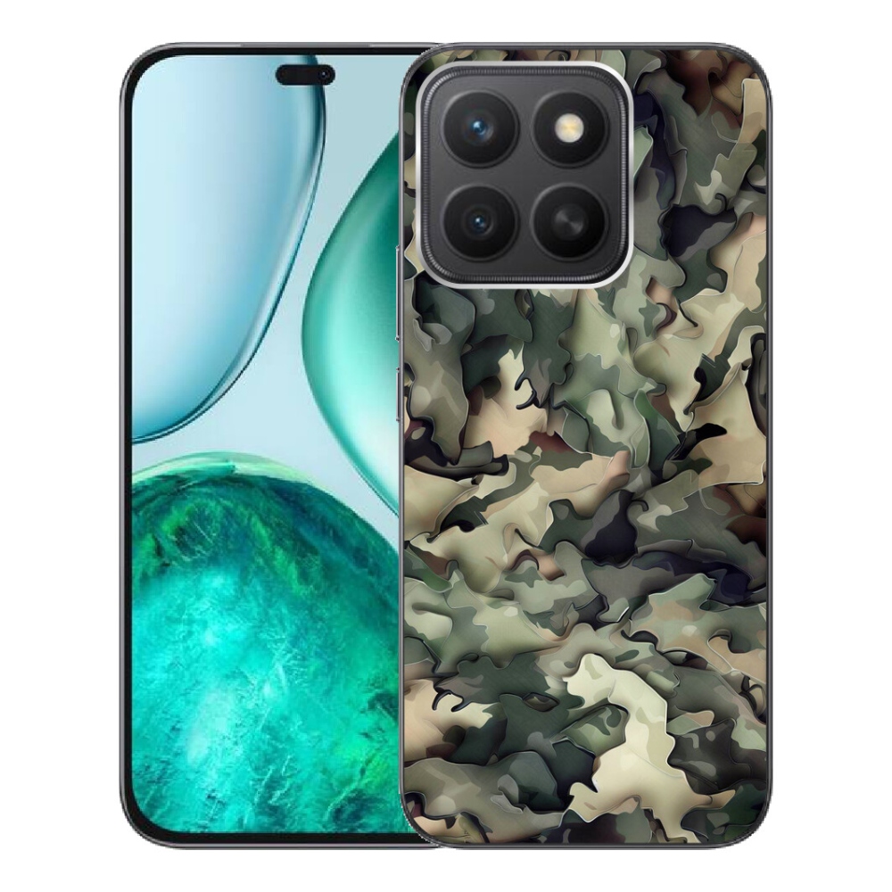 Gélový kryt mmCase na Honor X8c - maskáčový vzor 9