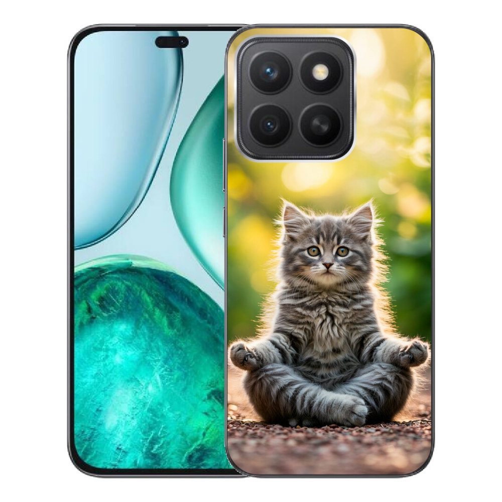 Gélový kryt mmCase na Honor X8c - meditujúce mačiatko