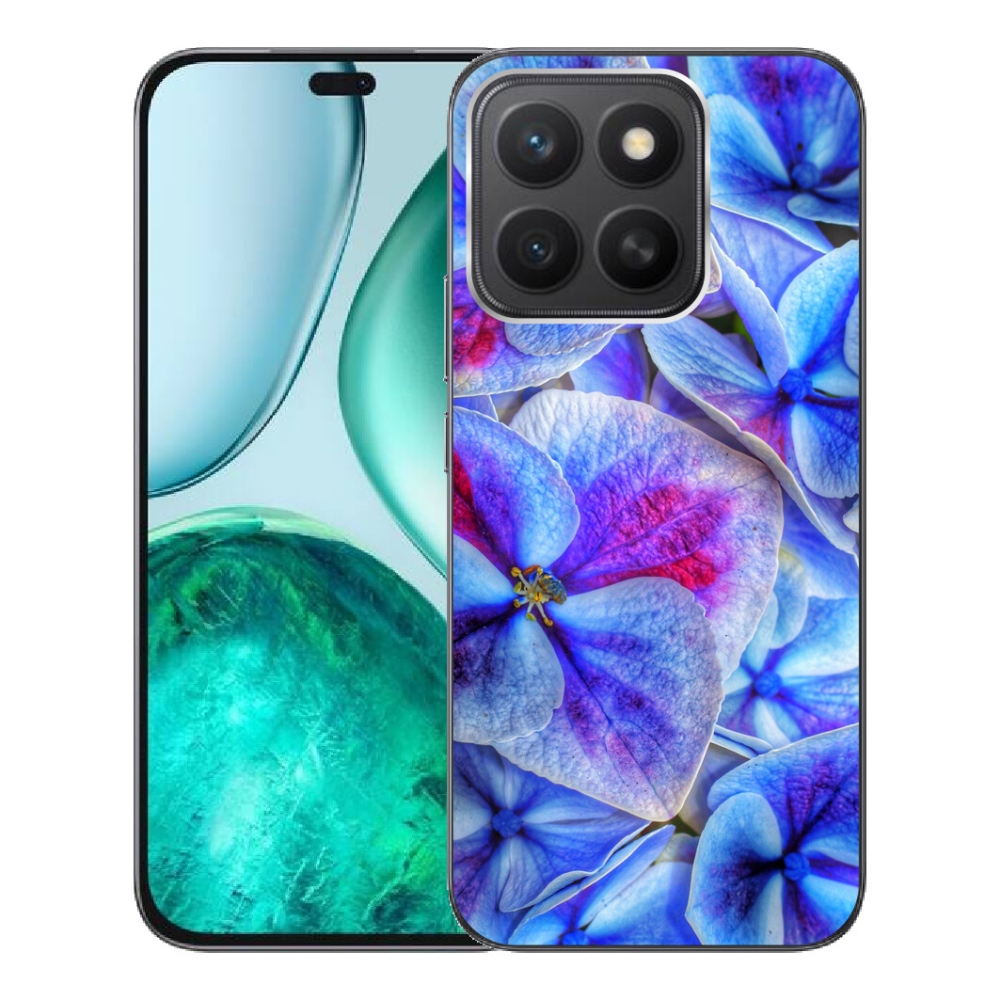 Gélový kryt mmCase na Honor X8c - modré kvety 1