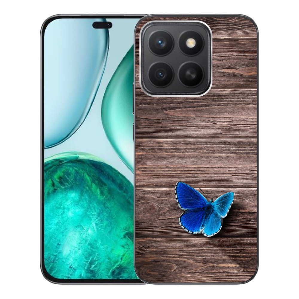 Gélový kryt mmCase na Honor X8c - modrý motýľ 1