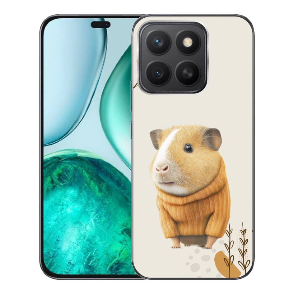 Gélový kryt mmCase na Honor X8c - morča vo svetri