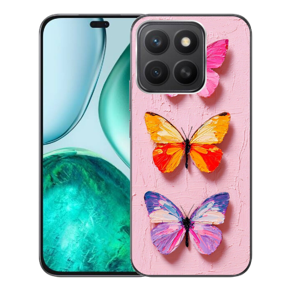Gélový kryt mmCase na Honor X8c - motýlia trojica