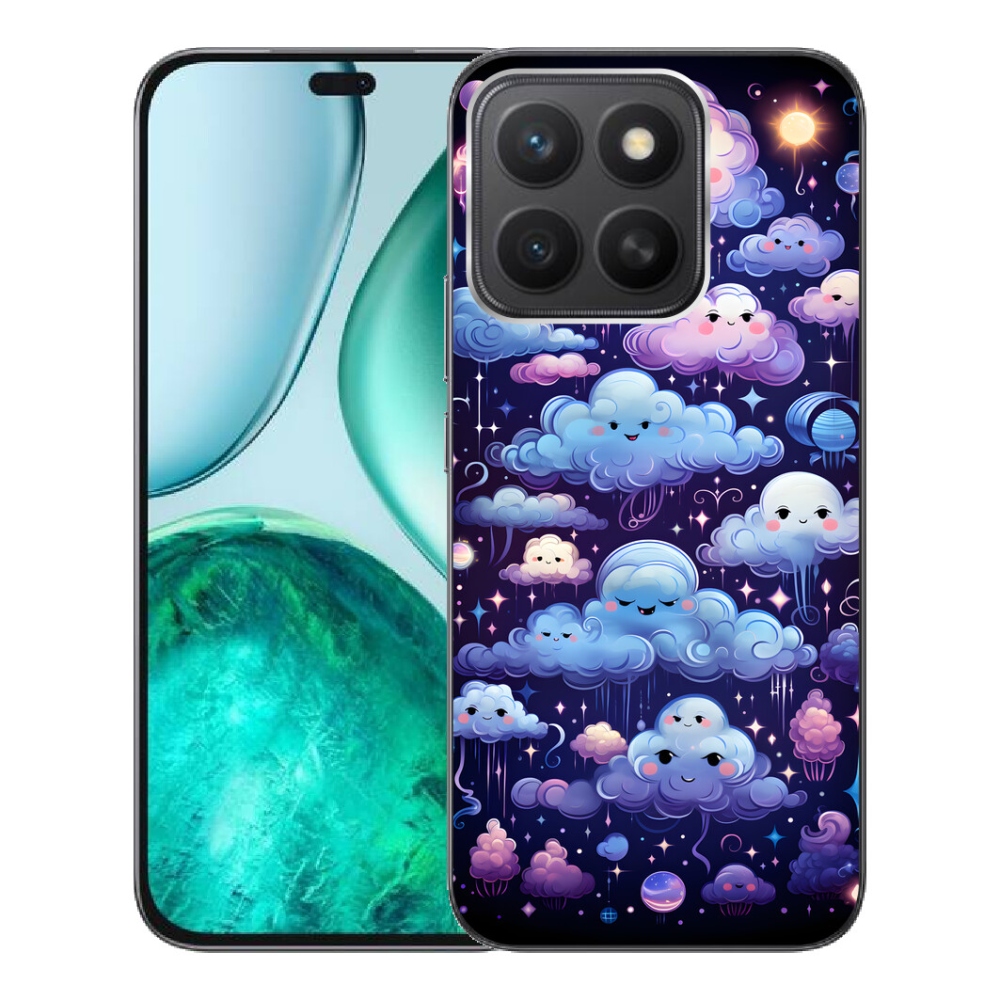 Gélový kryt mmCase na Honor X8c - mráčiky